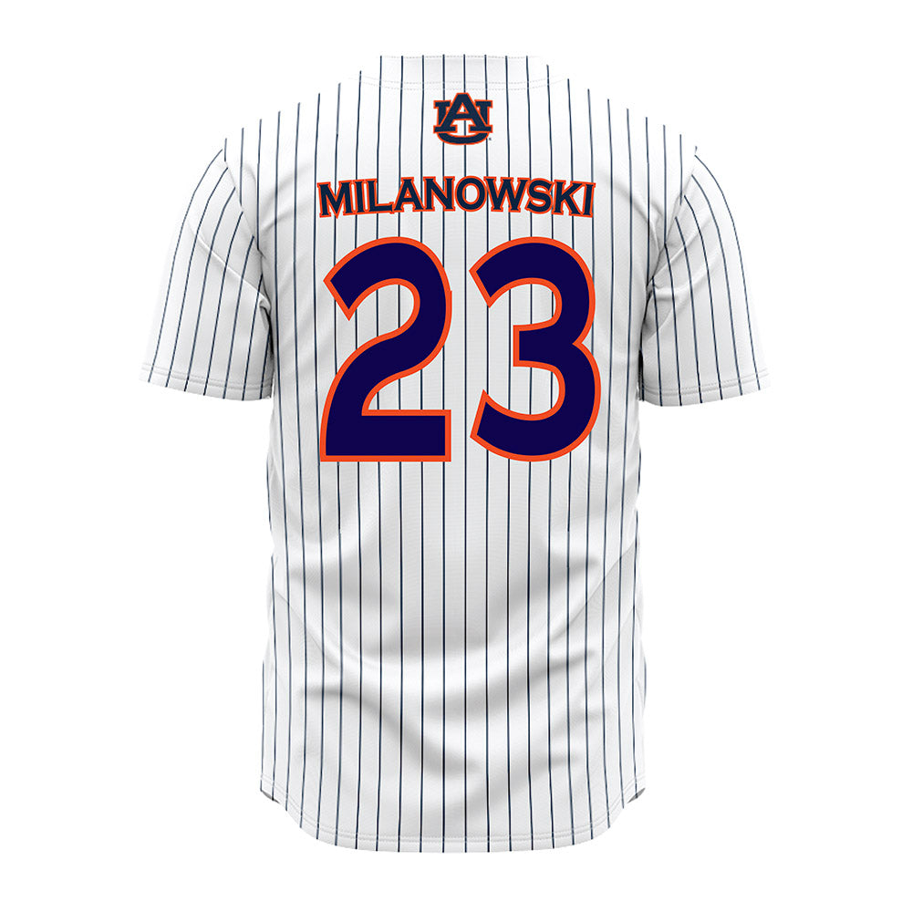 Auburn - NCAA Softball : Alexis Milanowski - Pinstripe Jersey