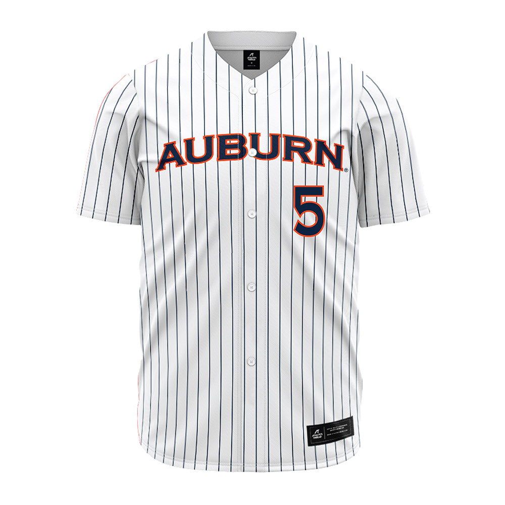 Auburn - NCAA Softball : georgia lessmann - Pinstripe Jersey-0