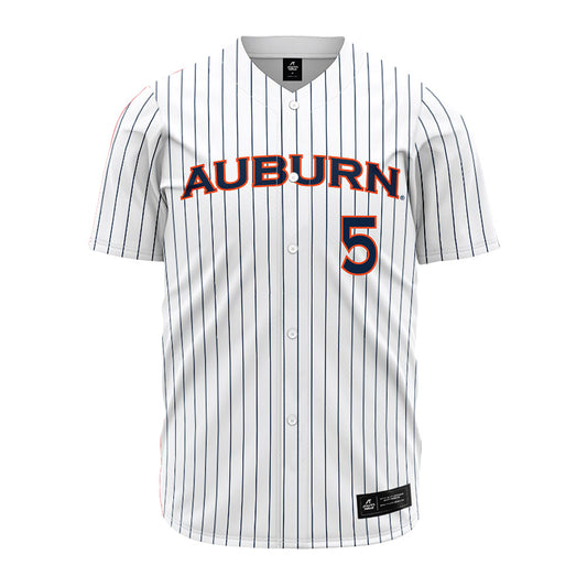 Auburn - NCAA Softball : georgia lessmann - Pinstripe Jersey-0