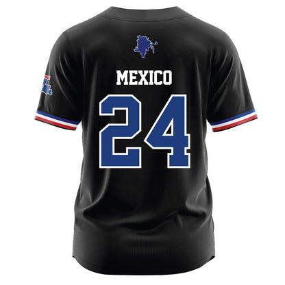 LA Tech - NCAA Baseball : Sebastian Mexico - Black Jersey-1