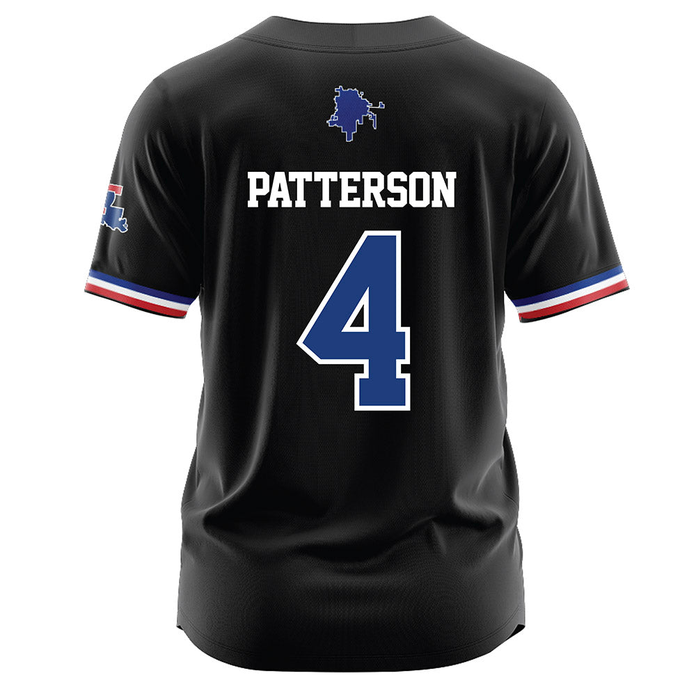 LA Tech - NCAA Baseball : Cade Patterson - Black Jersey-1