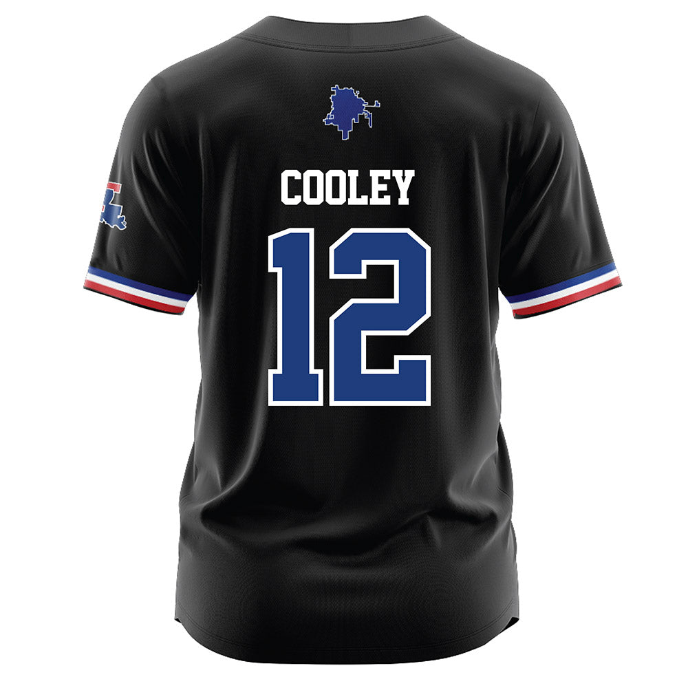 LA Tech - NCAA Baseball : Luke Cooley - Black Jersey-1