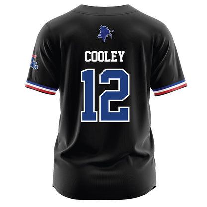 LA Tech - NCAA Baseball : Luke Cooley - Black Jersey-1