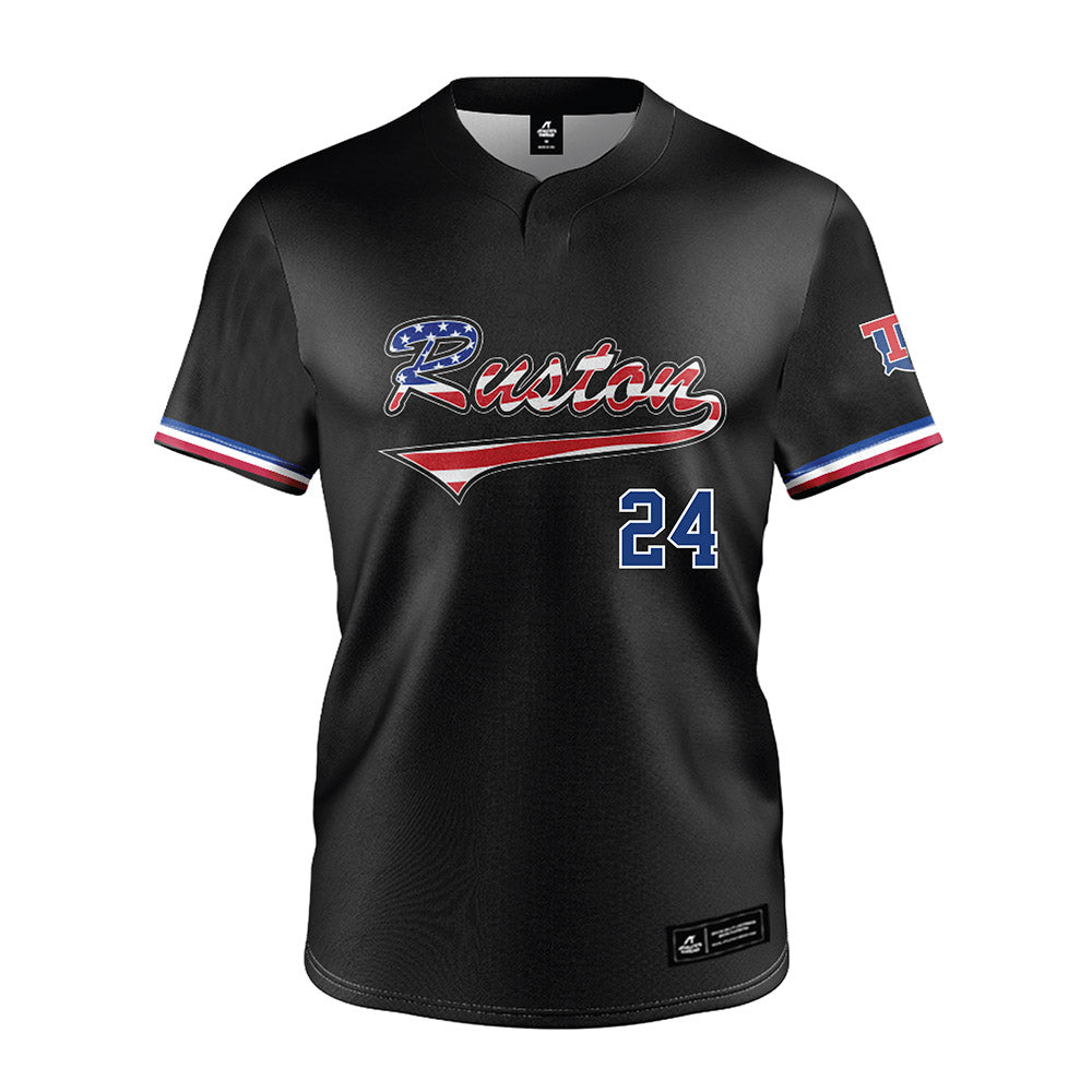 LA Tech - NCAA Baseball : Sebastian Mexico - Black Jersey-0