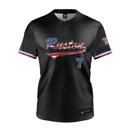 LA Tech - NCAA Baseball : Micheal Ballard - Black Jersey-0