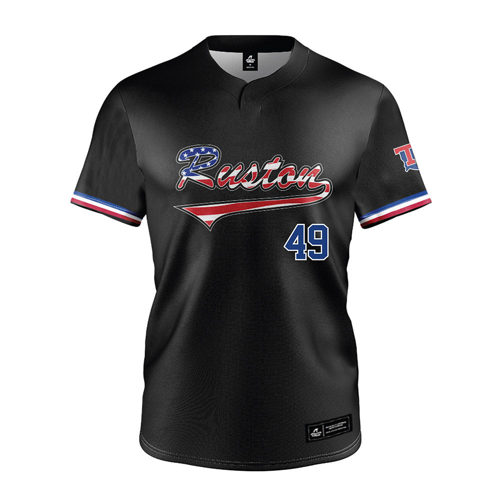 LA Tech - NCAA Baseball : Ethan Judice - Black Jersey-0