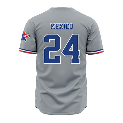 LA Tech - NCAA Baseball : Sebastian Mexico - Grey Jersey-1
