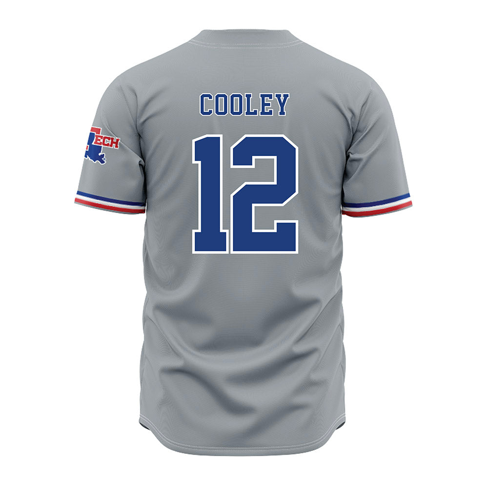 LA Tech - NCAA Baseball : Luke Cooley - Grey Jersey-1