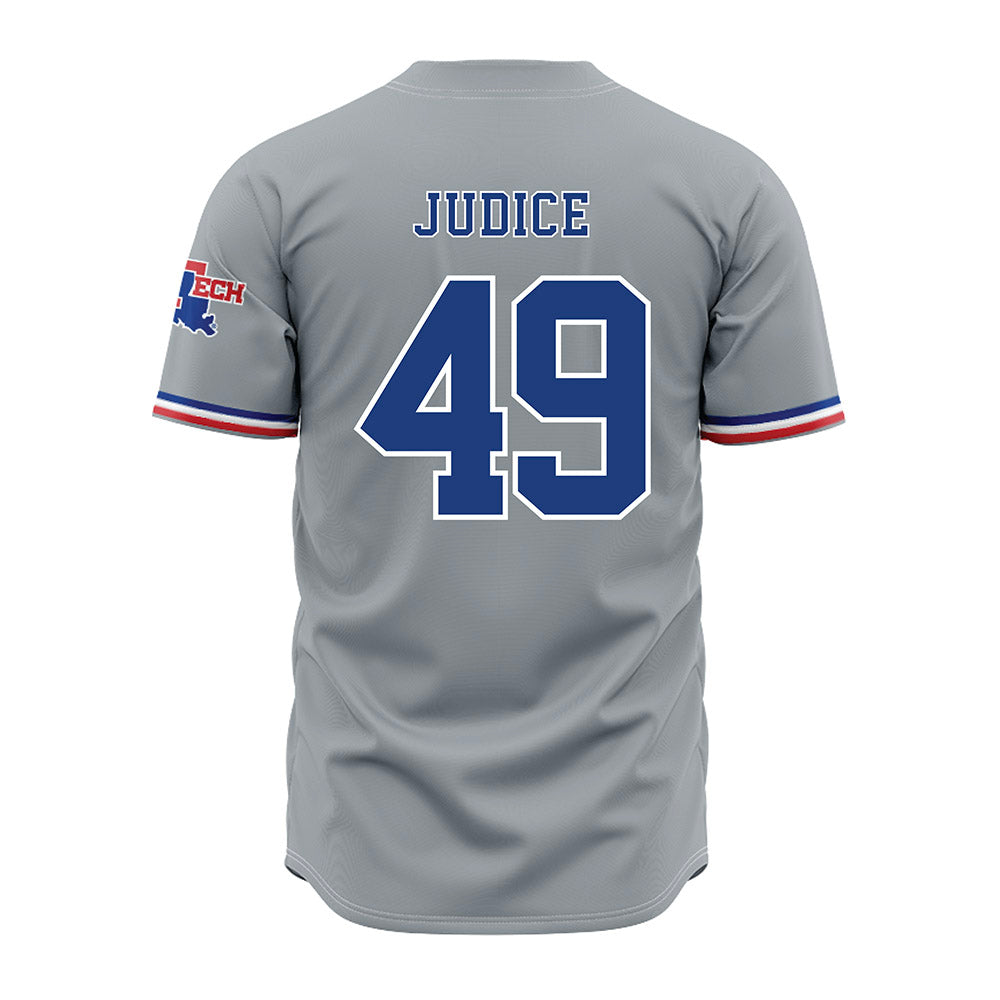 LA Tech - NCAA Baseball : Ethan Judice - Grey Jersey-1