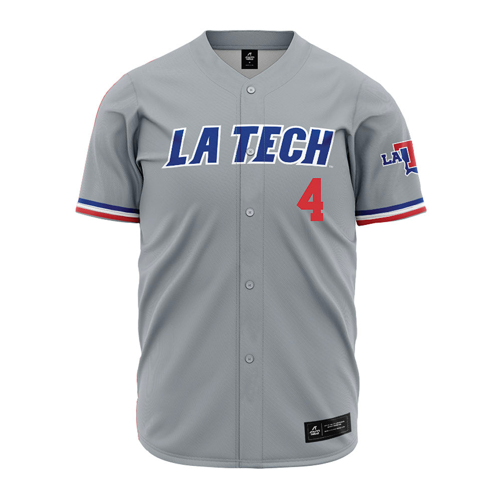 LA Tech - NCAA Baseball : Cade Patterson - Grey Jersey-0