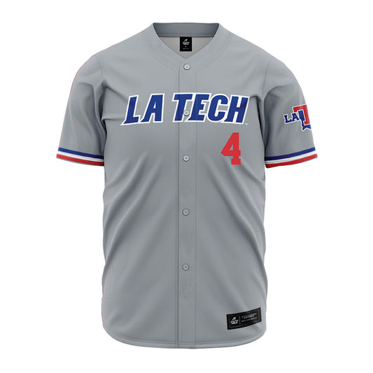 LA Tech - NCAA Baseball : Cade Patterson - Grey Jersey-0