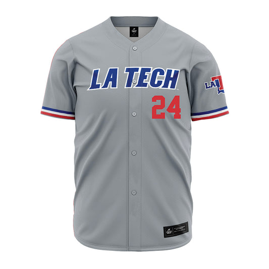 LA Tech - NCAA Baseball : Sebastian Mexico - Grey Jersey-0