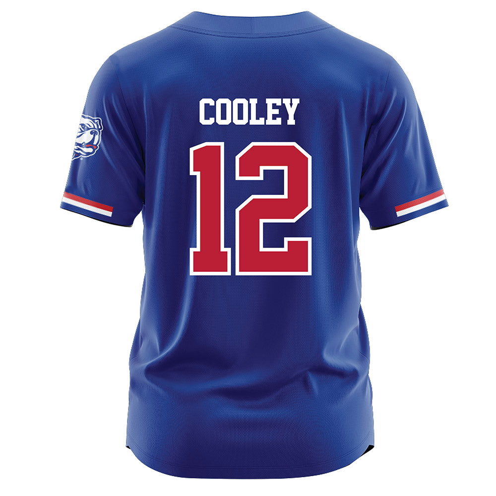 LA Tech - NCAA Baseball : Luke Cooley - Blue Jersey-1
