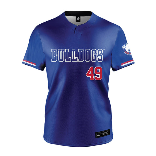 LA Tech - NCAA Baseball : Ethan Judice - Blue Jersey-0