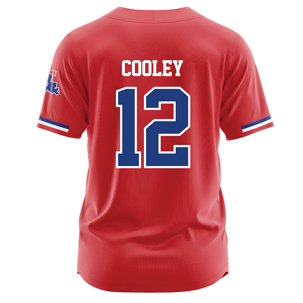 LA Tech - NCAA Baseball : Luke Cooley - Red Jersey-1