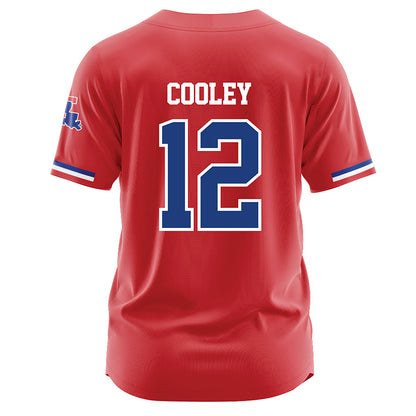LA Tech - NCAA Baseball : Luke Cooley - Red Jersey-1