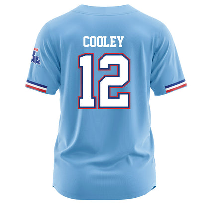 LA Tech - NCAA Baseball : Luke Cooley - Light Blue Jersey-1