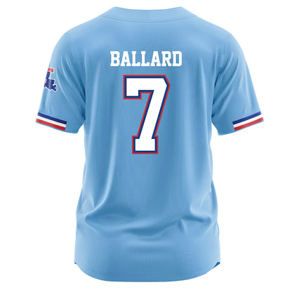 LA Tech - NCAA Baseball : Micheal Ballard - Light Blue Jersey-1