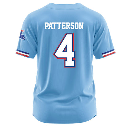 LA Tech - NCAA Baseball : Cade Patterson - Light Blue Jersey-1