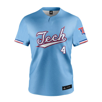 LA Tech - NCAA Baseball : Cade Patterson - Light Blue Jersey-0