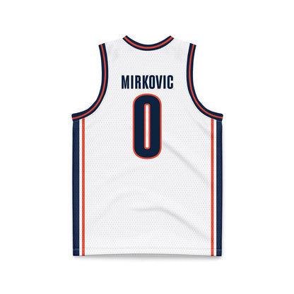 Illinois - NCAA Men's Basketball : David Mirkovic - White Basketball Jersey-1