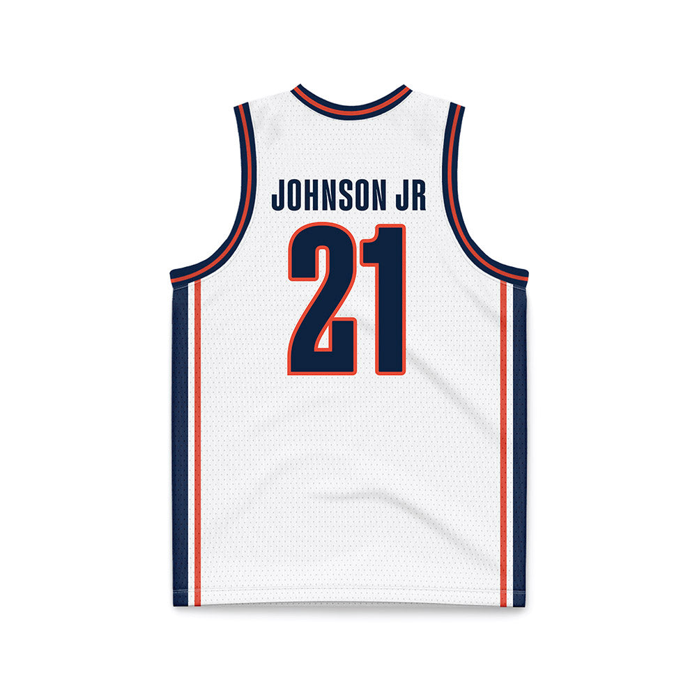 Illinois - NCAA Men's Basketball : Morez Johnson Jr - White Basketball Jersey-1