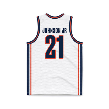 Illinois - NCAA Men's Basketball : Morez Johnson Jr - White Basketball Jersey-1