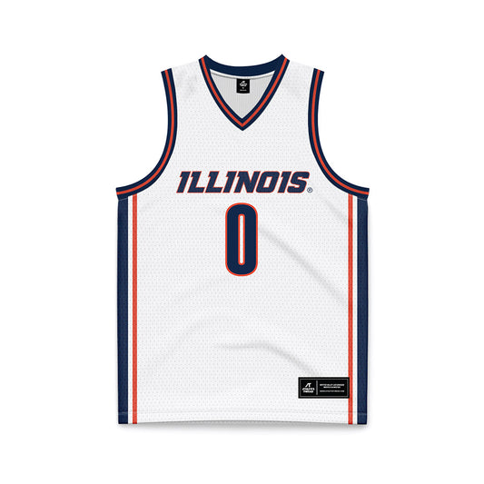 Illinois - NCAA Men's Basketball : David Mirkovic - White Basketball Jersey-0