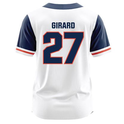 Illinois - NCAA Baseball : Nolan Girard - White Jersey-1