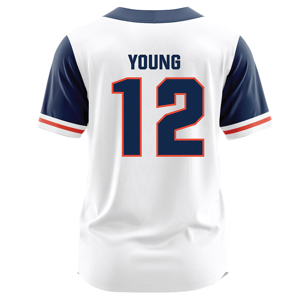 Illinois - NCAA Baseball : Ike Young - White Jersey-1