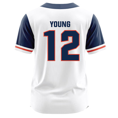Illinois - NCAA Baseball : Ike Young - White Jersey-1