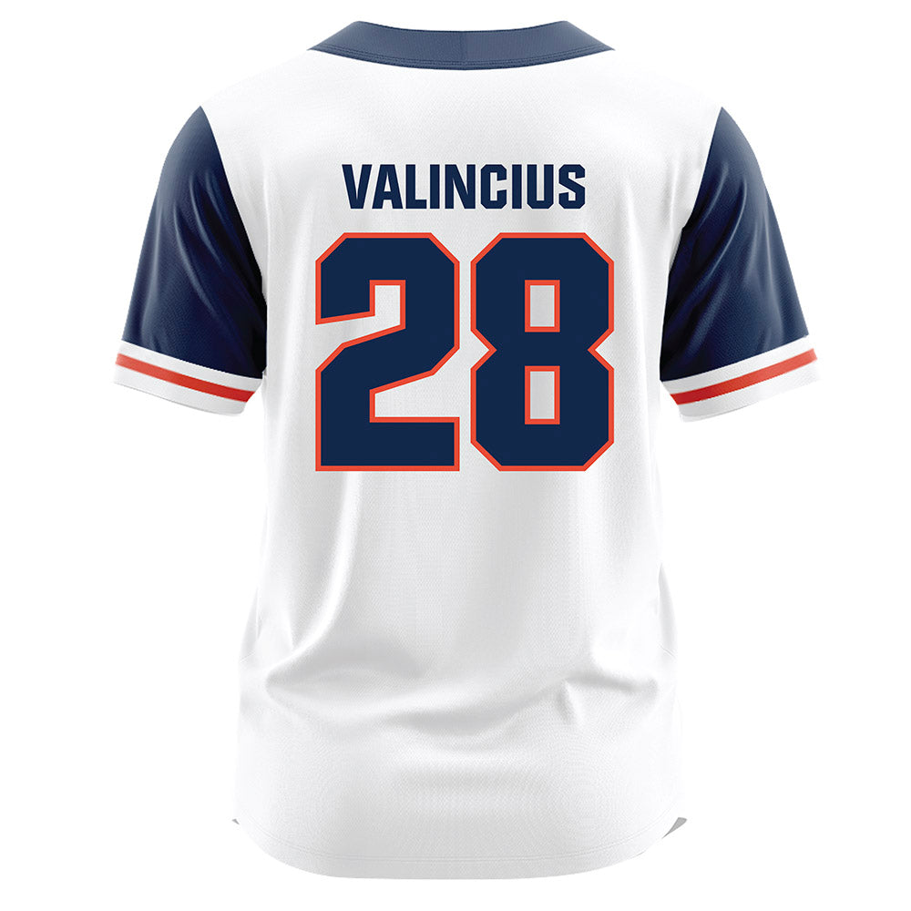 Illinois - NCAA Baseball : Vytas Valincius - White Jersey-1