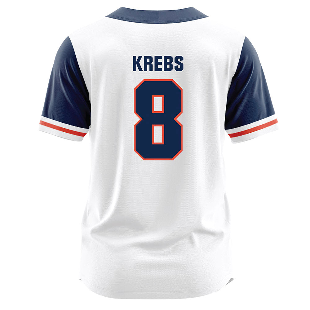 Illinois - NCAA Baseball : Lucas Krebs - White Jersey-1