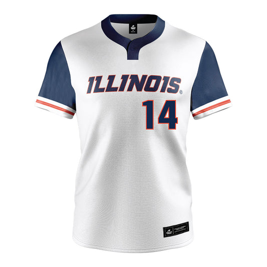 Illinois - NCAA Baseball : Aj Putty - White Jersey-0