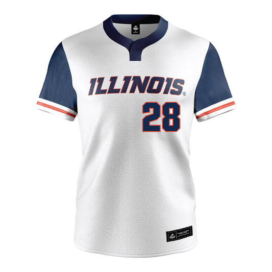 Illinois - NCAA Baseball : Vytas Valincius - White Jersey-0