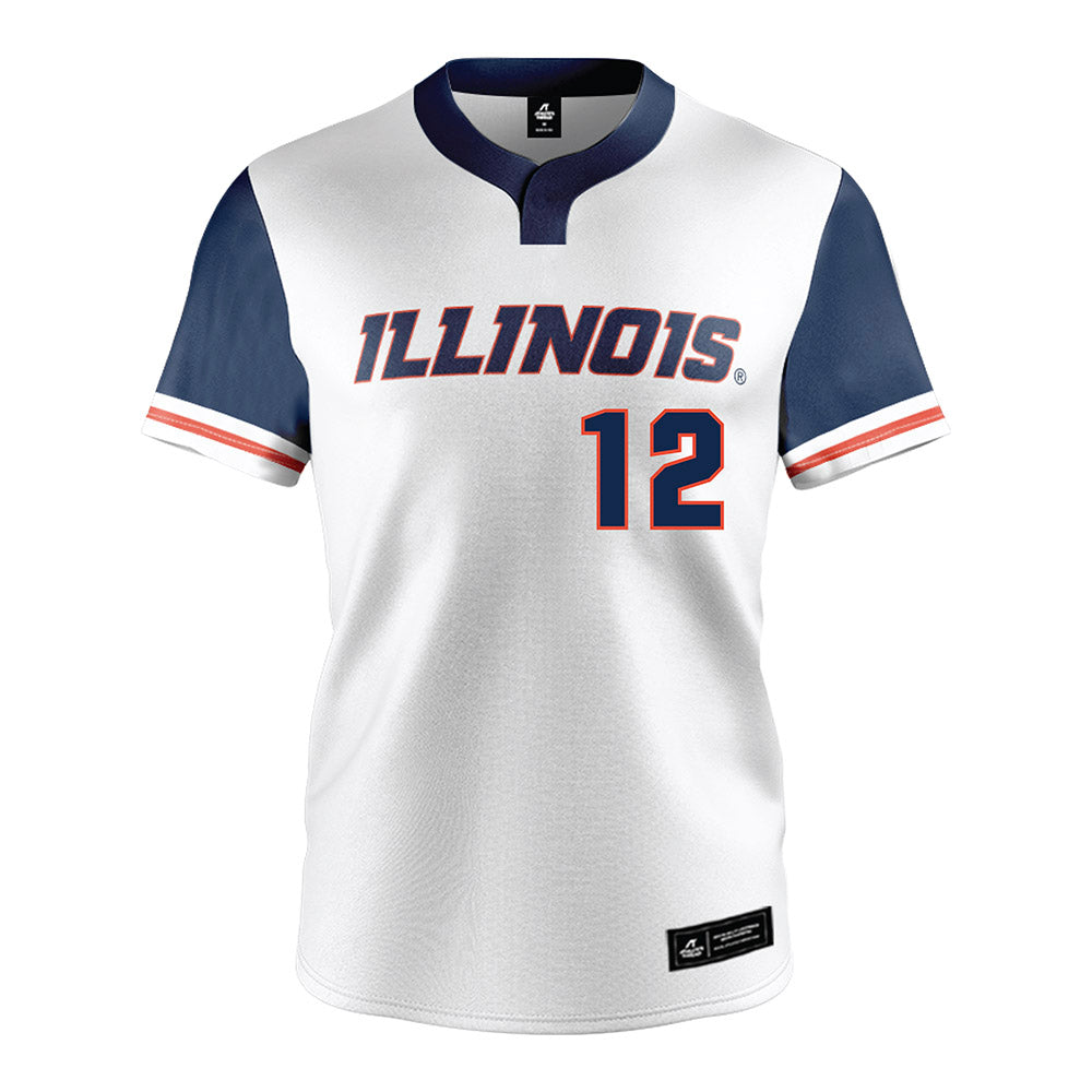 Illinois - NCAA Baseball : Ike Young - White Jersey-0