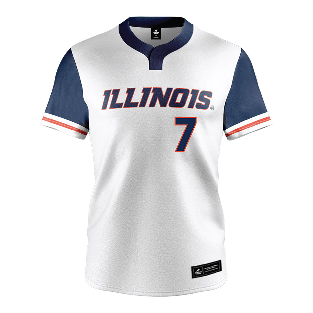 Illinois - NCAA Baseball : Foti Rigopoulos - White Jersey-0