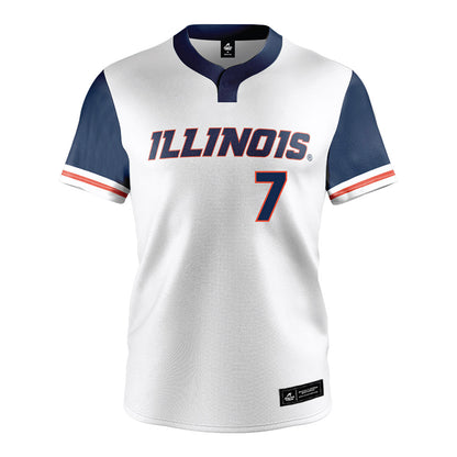 Illinois - NCAA Baseball : Foti Rigopoulos - White Jersey-0