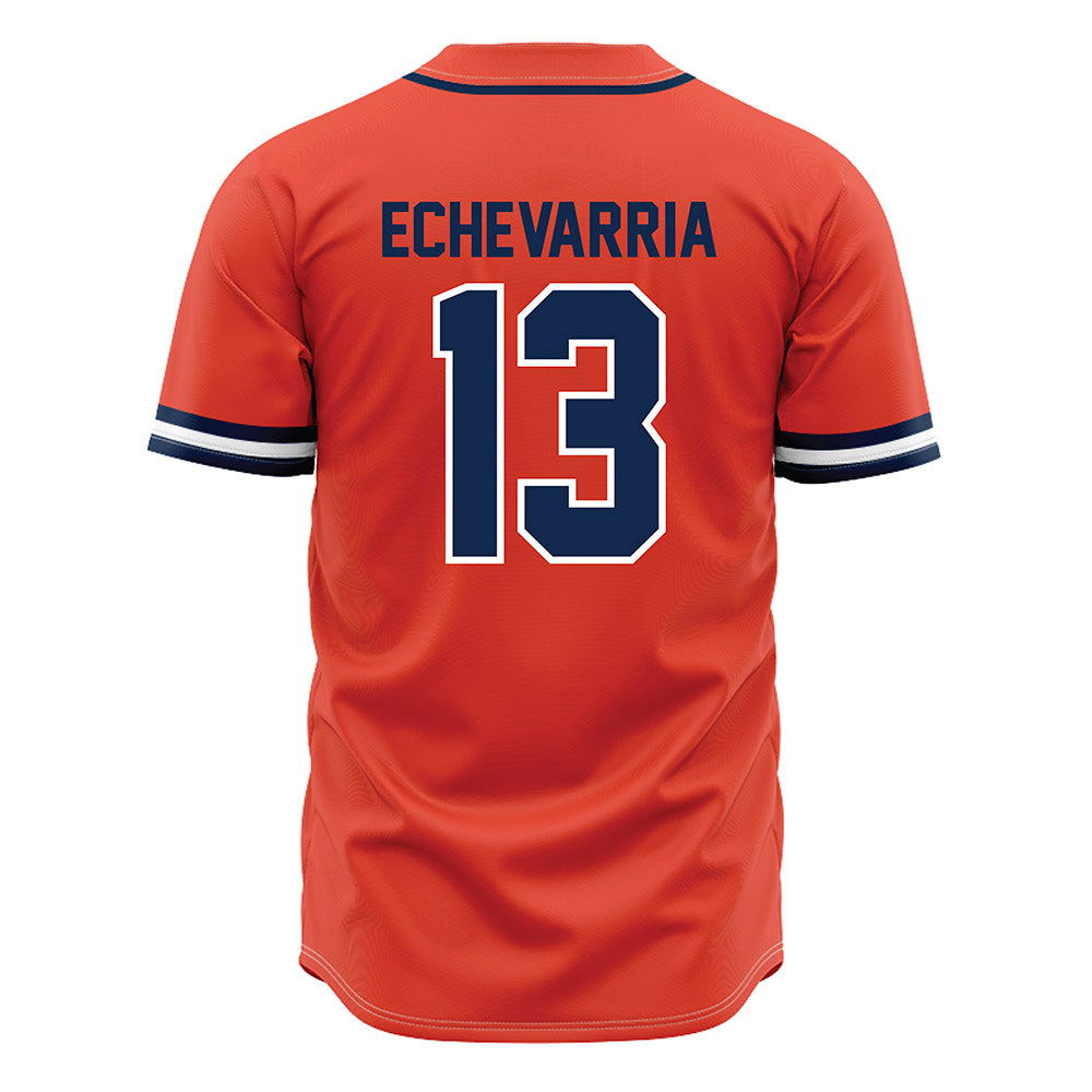 Illinois - NCAA Softball : Eden Echevarria - Orange Jersey-1