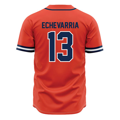 Illinois - NCAA Softball : Eden Echevarria - Orange Jersey-1