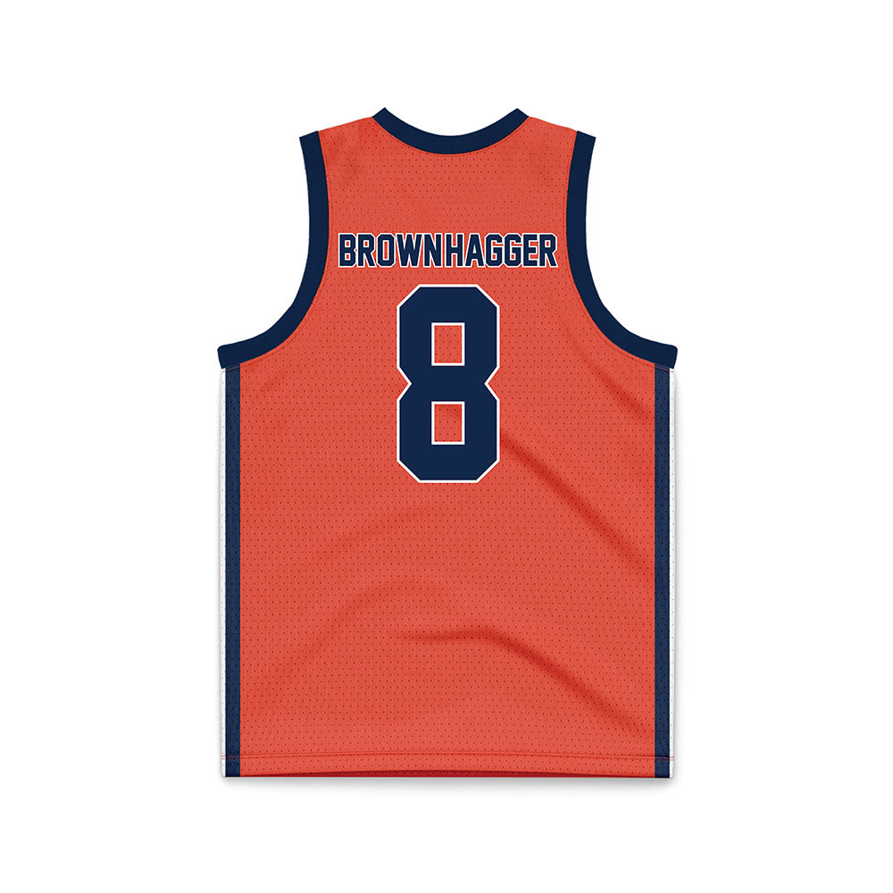 Illinois - NCAA Women's Basketball : Jasmine Brown-Hagger - Orange Basketball Jersey-1