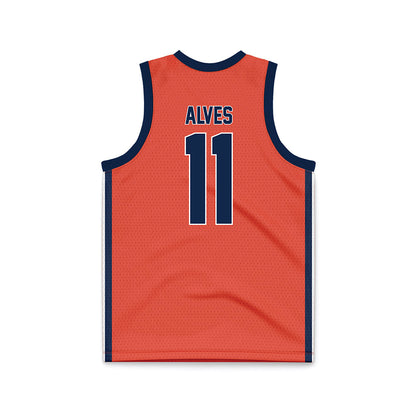 Illinois - NCAA Women's Basketball : Manuella Alves - Orange Basketball Jersey-1