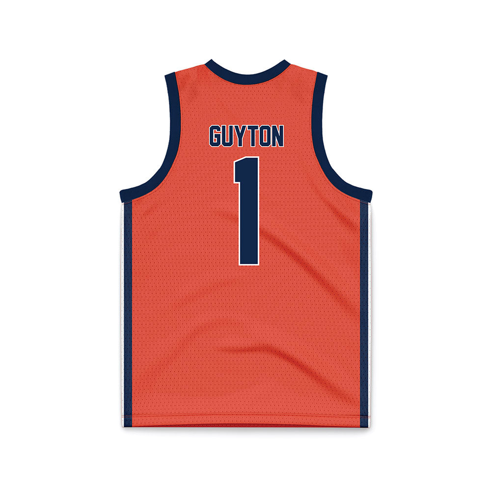Illinois - NCAA Women's Basketball : Aaliyah Guyton - Orange Basketball Jersey-1
