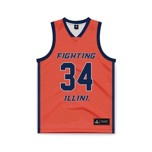 Illinois - NCAA Women's Basketball : Maddie Webber - Orange Basketball Jersey-0