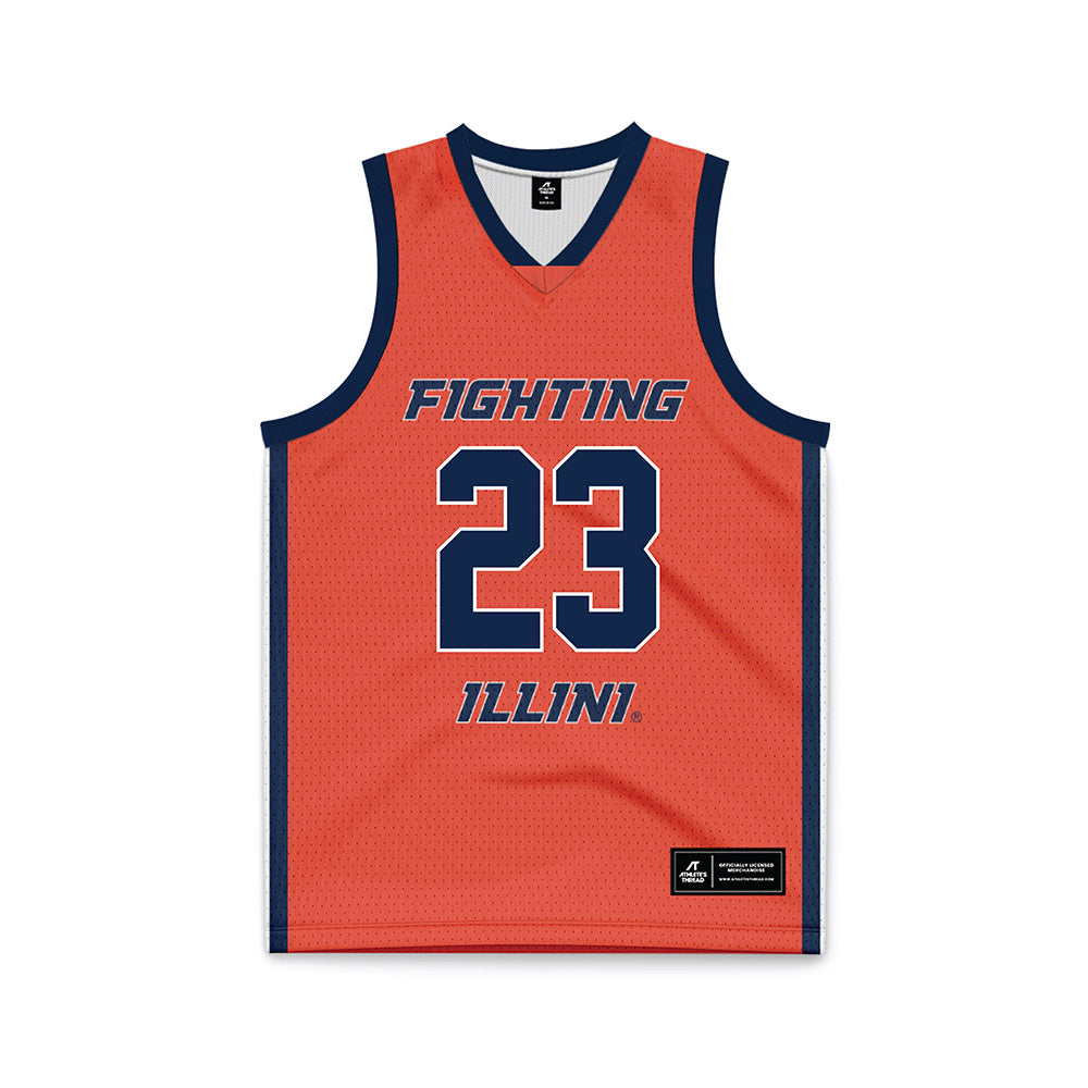 Illinois - NCAA Women's Basketball : Berry Wallace - Orange Basketball Jersey-0