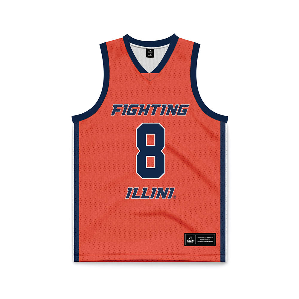 Illinois - NCAA Women's Basketball : Jasmine Brown-Hagger - Orange Basketball Jersey-0