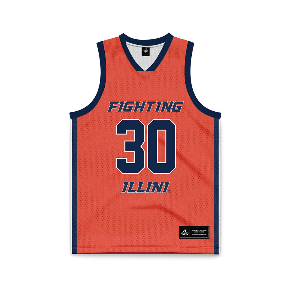 Illinois - NCAA Women's Basketball : Cearah Parchment - Orange Basketball Jersey-0