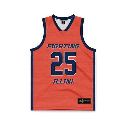 Illinois - NCAA Women's Basketball : Hayven Smith - Orange Basketball Jersey-0