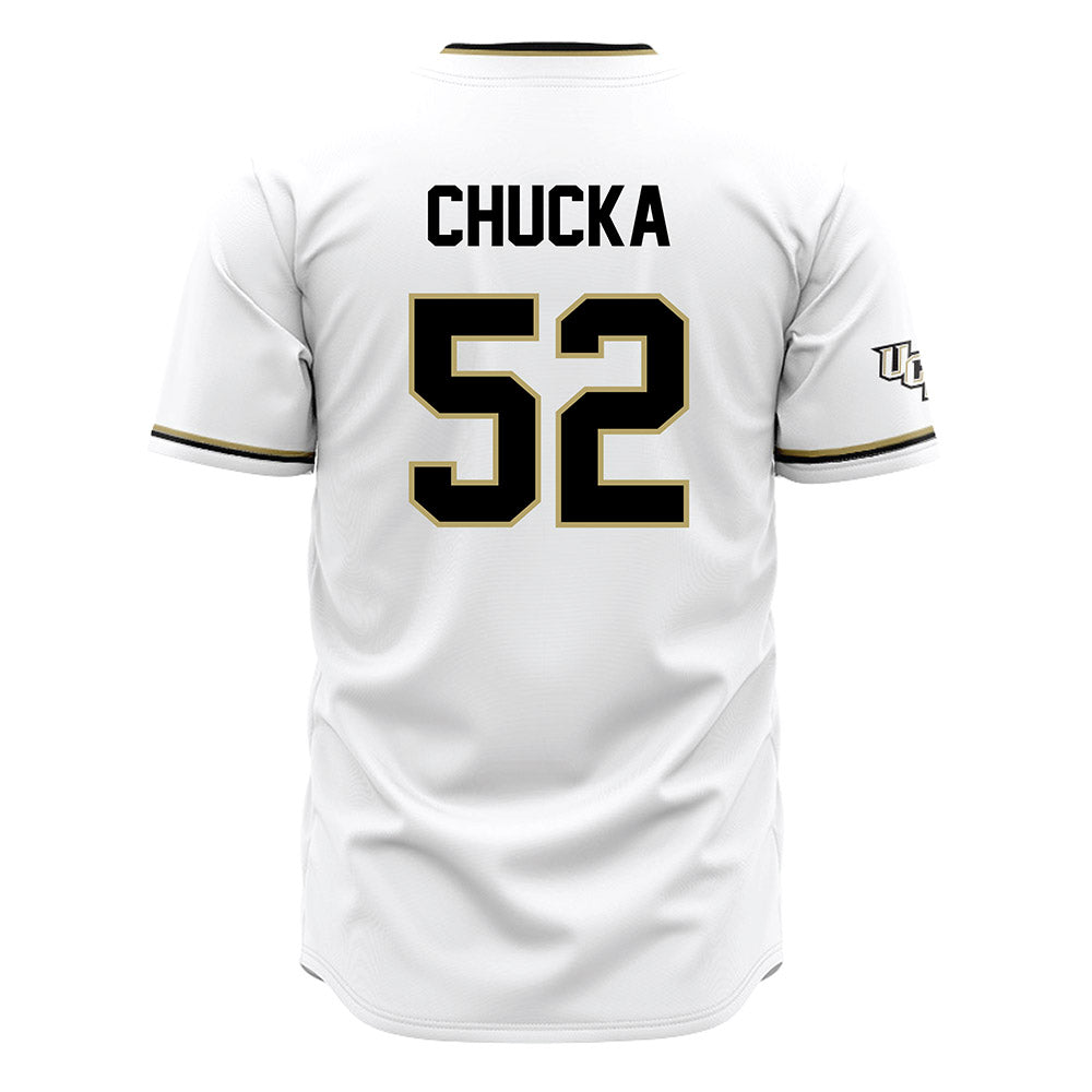 Central Florida - NCAA Baseball : Stephen Chucka - White Jersey-1