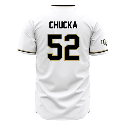 Central Florida - NCAA Baseball : Stephen Chucka - White Jersey-1